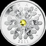 Kanada - 2011, 20 dolarów - Snowflake, Śnieżynka - Topaz w sklepie internetowym Numizmatyka24.pl