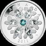 Kanada - 2011, 20 dolarów - Snowflake, Śnieżynka - Szmaragd/Emerald w sklepie internetowym Numizmatyka24.pl