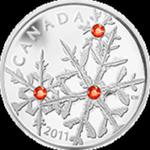 Kanada - 2011, 20 dolarów - Small Snowflake, Śnieżynka - Hiacynt czerwony w sklepie internetowym Numizmatyka24.pl