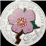 Cook Islands - 2012, 5 Dolarów - Kwiat Wiśni - Cherry blossom - Kwiaty Świata w sklepie internetowym Numizmatyka24.pl