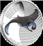 Australia - 2012, 50 cents - Życie morskie rafy II - Manta Ray w sklepie internetowym Numizmatyka24.pl