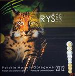 Polskie Monety Obiegowe 2012 - Zestaw 1 grosz - 5 złotych + Ryś (Lynx) w sklepie internetowym Numizmatyka24.pl