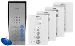 Domofon EURA ADP-64A3 - biały, czterorodzinny, głośnomówiący, obsługa 2 wejść, czytnik RFID w sklepie internetowym ivel.pl