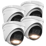 Zestaw kamer kopułowych IP HiLook by Hikvision 4x PCAM-T4-30DL 4Mpx Dual-Light 30m w sklepie internetowym ivel.pl