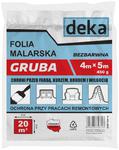 FOLIA MALARSKA GRUBA BEZBARWNA 4*5M 450G w sklepie internetowym Beriza.pl 