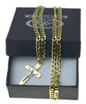 Łańcuszek Złoty Pancerka 50cm 3,5mm + krzyżyk z P. Jezusem lan011 Złoto pr 585 w sklepie internetowym Bestsilver.pl