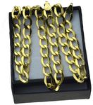 Złoty męski łańcuszek pancerka 55cm 7,5mm złoto pr.585 LAN012 w sklepie internetowym Bestsilver.pl