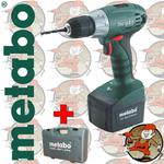 BS12 w walizce PVC Wiertarko-Wkrętarka z LED Metabo 12V 2x1,7Ah Ni-Cd 10mm 602172510 w sklepie internetowym Pajm.pl