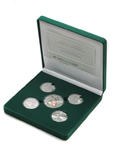 Zestaw srebrnych 4x10 UAH + 1X20 UAH w etui - Euro 2012 w sklepie internetowym enumizmatyczny.pl