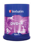 Płyty Verbatim DVD+R 4,7GB 16x - Cake Box - 100 szt.- Matt Silver w sklepie internetowym Profibiuro.pl