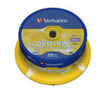 Płyty Verbatim DVD+RW Matt Silver 4,7GB x4 - Cake Box - 25szt. w sklepie internetowym Profibiuro.pl