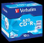 Płyty Verbatim CD-R 700MB x52 - Jewel Case AZO Crystal- 10szt. w sklepie internetowym Profibiuro.pl