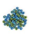 Koraliki szklane, zielone-niebieskie, 6 mm, 55 g [14-391-00] w sklepie internetowym KreatywnySwiat.pl