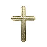 Krzyż akrylowy - komunia, złoty, 45 mm, op. 3 szt. [15-168-06] w sklepie internetowym KreatywnySwiat.pl