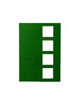Karta passe-partout, Kwadraty 11x15 cm, ciemny zielony, op. 4 szt. [80-706-430] w sklepie internetowym KreatywnySwiat.pl