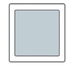 Okno dachowe kolankowe nieotwieralne KPVCN FIX E3 66x75 cm - RAL 7022 w sklepie internetowym e-millennium.eu