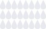 Naklejki wzory skandynawskie krople M, 11cm, 24szt, kolor biały w sklepie internetowym Inkhouse