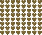 Naklejki wzory skandynawskie serca S, 5cm, 64szt, kolor złoty w sklepie internetowym Inkhouse