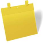 Kieszeń magazynowa z paskami montażowymi A4 pozioma DURABLE żółta 50szt. 1751 07 w sklepie internetowym dyskontbiurowy24.pl