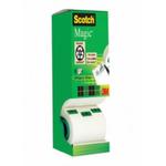 Taśma klejąca 19/33 SCOTCH MAGIC matowa w pudełku 7szt.+1 gratis /3M-XA004839487/ w sklepie internetowym dyskontbiurowy24.pl