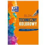 Blok Techniczny A4/225g Kolorowy 10 Kartek Oxford /400093230/ w sklepie internetowym dyskontbiurowy24.pl