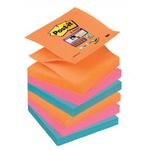 Notes samoprzylepny POST-IT super sticky z-notes paleta bangkok 76x76mm zestaw 6 kolorowych bloczków x 90 karteczek /3M-70005252112/ w sklepie internetowym dyskontbiurowy24.pl