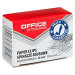 Spinacze okrągłe OFFICE PRODUCTS 28mm 100szt. srebrne /18082815-19/ w sklepie internetowym dyskontbiurowy24.pl