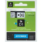 Taśma DYMO D1 6 mm/7m podkład biały nadruk czarny 43613 /S0720780/ w sklepie internetowym dyskontbiurowy24.pl