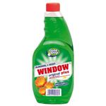 Płyn do mycia szyb WINDOW PLUS zielony, zapas 0,75l w sklepie internetowym dyskontbiurowy24.pl