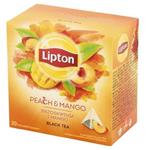 Herbata czarna piramidki LIPTON peach i mango 20szt. w sklepie internetowym dyskontbiurowy24.pl