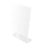 Stojak na ulotki/cenówkę pionowy 100x150mm plexi transparantny 1szt./KF18032/ w sklepie internetowym dyskontbiurowy24.pl