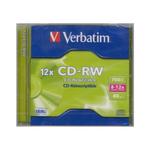 CD-RW 700MB VERBATIM X12 JEWEL CASE A 1 /43148/ w sklepie internetowym dyskontbiurowy24.pl