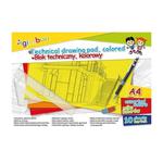 Blok techniczny A4/150g kolorowy 10 kartek GIMBOO /7539BTS17-99/K/ w sklepie internetowym dyskontbiurowy24.pl