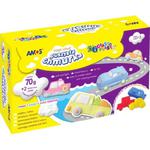 Ciastolina dla dzieci magiczny śnieg AMOS + dwa pisaki SM70P-C w sklepie internetowym dyskontbiurowy24.pl