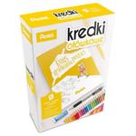 Kredki ołówkowe 24 kolory+ołówek automatyczny+gumka+książeczka kurs rysowania postaci /CB8-24+KURS/ w sklepie internetowym dyskontbiurowy24.pl