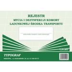 Druk offsetowy rejestr mycia i dezynfekcji komory ładunkowej środka transportu A5 TYPOGRAF / 02129/ w sklepie internetowym dyskontbiurowy24.pl