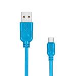 Kabel USB 2.0 ze złączem USB-C EXC WHIPPY 2,0m niebieski 1szt. /XM-939247/ w sklepie internetowym dyskontbiurowy24.pl