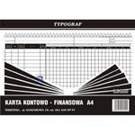 Druk offsetowy karta kontowo-finansowa A4 80 kartek TYPOGRAF /02020/ w sklepie internetowym dyskontbiurowy24.pl