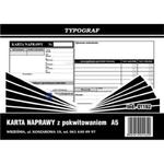 Druk samokopiujący karta naprawy z pokwitowaniem A5 80 kartek TYPOGRAF /01162/ w sklepie internetowym dyskontbiurowy24.pl