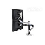 Ergotron - LX Dual Stacking Arm - uchwyt biurkowy na dwa monitory lub monitor i laptop (polerowane aluminium) w sklepie internetowym Graficzne.pl