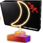 Lampka Nocna 3D LED NEON Moon Księżyc USB w sklepie internetowym Compliment