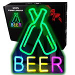 Duży Gotowy Neon led USB duży na ścianę BEER w sklepie internetowym Compliment