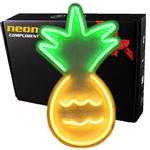 Duży Gotowy Neon led USB duży na ścianę Ananas w sklepie internetowym Compliment