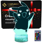 Lampka Nocna 3D lampa do wizualizacji 3D Pokemon Pikachu Funny w sklepie internetowym Compliment