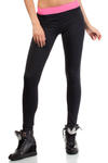 CM3142 Wyszczuplające legginsy dopasowane - czarno-różowe w sklepie internetowym Cudmoda