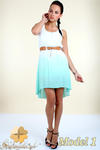 CM0300 Zwiewna cieniowana sukienka pasek gratis - model 1 w sklepie internetowym Cudmoda