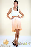 CM0300 Zwiewna cieniowana sukienka pasek gratis - model 4 w sklepie internetowym Cudmoda