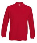 Koszulka Premium Long Sleeve Polo Fruit of the Loom 633060 40 - czerwone w sklepie internetowym Basketo.pl