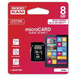 GOODRAM Karta microSDHC 8GB CL10 + adapter w sklepie internetowym VirtualEye