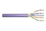 Kabel teleinformatyczny instalacyjny kat.6, U/UTP, Dca, drut, AWG 23/1, LSOH, 100m, Fioletowy w sklepie internetowym VirtualEye